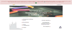 Desktop Screenshot of enseignementcatho-lyon.eu