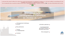 Tablet Screenshot of enseignementcatho-lyon.eu